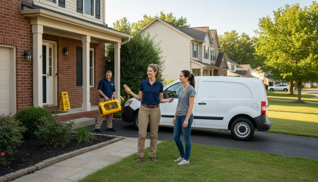 Residential water damage restoration in Broadus, MT